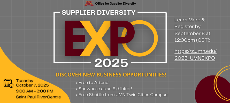 University of Minnesota Supplier Diversity Expo