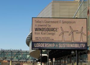 windsource sign on marquee